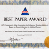 Best paper awards certificate