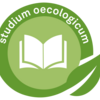 Key visual of the studium oecologicum with icon of an open book