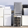 Many old refrigerators