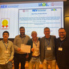 Presentation of the Best Full Paper Award: Dr. Luis Rodriguez-Gil (CTO Labsland), Dr. Pablo Orduña (CEO Labsland), Prof. Dr. Javier Garcia-Zubia (Deusto University Bilbao), Dr. Claudius Terkowsky, Dr. Tobias Ortelt (from left to right)